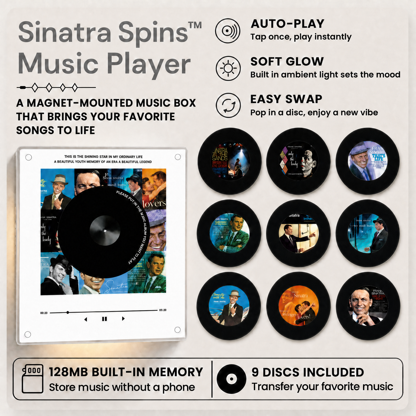 Sinatra Spins™ Music Player